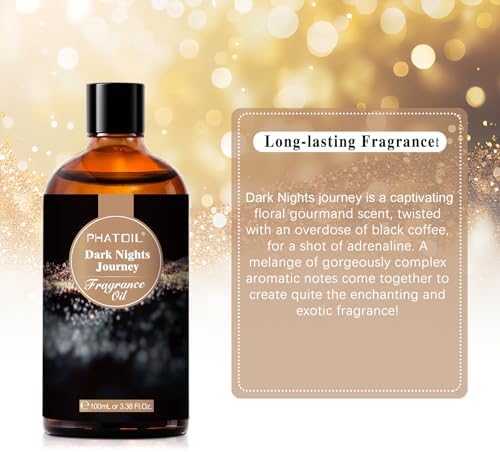Dark Nights Journey Fragrance Oil for Diffuser, Aromatherapy 3.38FL.OZ