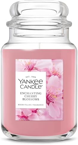 Yankee Candle Enchanting Cherry Blossoms Scented Candle, 22oz Large Jar