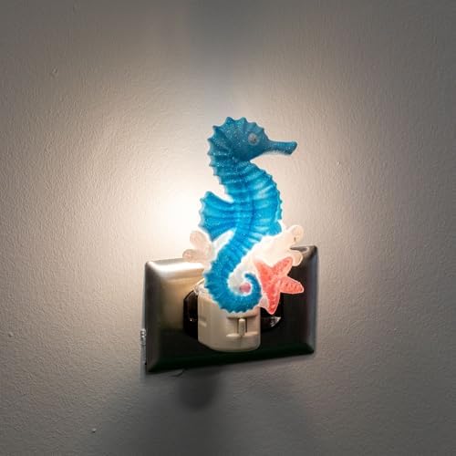 Novelty Lights Seahorse & Starfish LED Night Light with Swivel Plug