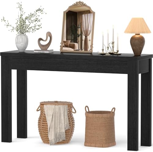 Armocity Console Table for Entryway, 47" Farmhouse Sofa Tables Narrow Long