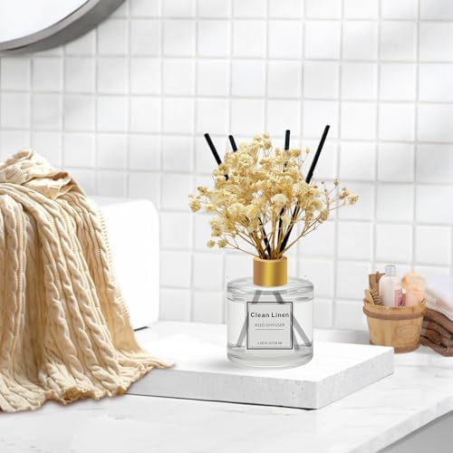 Reed Diffuser Set of 3 Pack,Scented Oil Diffuser with 4 Sticks,Reed Diffusers for Home,Living Room,Bathroom Air Freshener Diffuser,50ml x 3 (Ocean/Eucalyptus & Mint/Lemongrass)