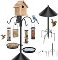 4 in 1 92 Inch Bird Feeder Pole with Squirrel Baffle