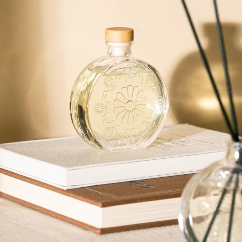 LA JOLIE MUSE Santal Rosé Reed Diffuser, Scented Room Diffuser Set for Home