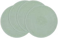 SHACOS Round Placemats Set of 4 Woven Braided Table Placemats 15 inch Cotton Polyester Place Mats Washable Table Mats Indoor Outdoor, Sage Green