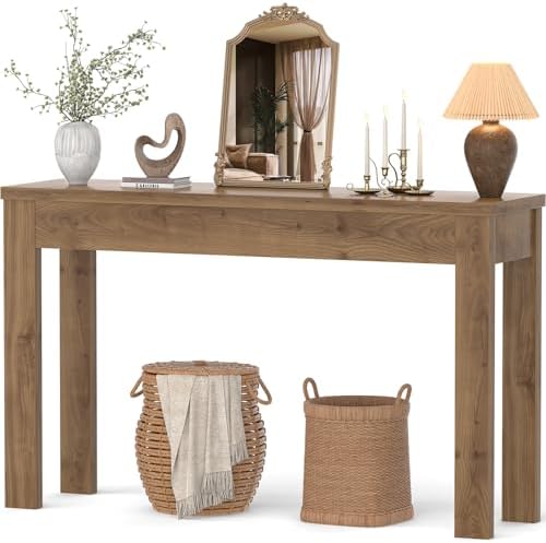 Armocity Console Table for Entryway, 47" Farmhouse Sofa Tables Narrow Long