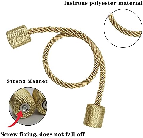 Magnetic Curtain Tiebacks Holdbacks Decorative Tie Backs for Windows Porlau