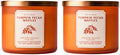 Bath & Body Works 3-Wick Candle, Pumpkin Pecan Waffles Scent, 2 Pack