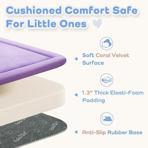 1.3" Thick Baby Play Mat for Floor,39x59 Memory Foam Tummy Time Mat