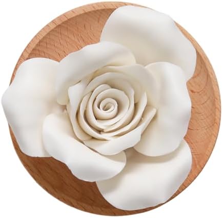 Flower Rose Wooden Pallet B Ceramic Essential Oil Mini Diffuser