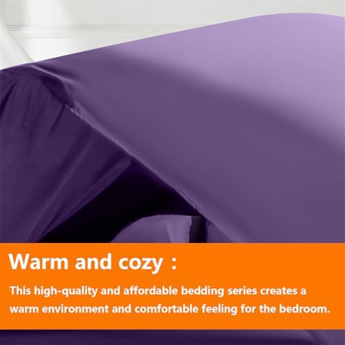 Purple King Comforter Set - 7 Pieces, Bed in a Bag Bedding Sets
