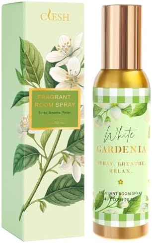 Room Spray, White Gardenia, 4 fl oz, Air Freshener for Home, Bathroom