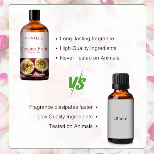 PHATOIL Passion Fruit Fragrance Oil for Diffuser Aromatherapy 3.38FL.OZ