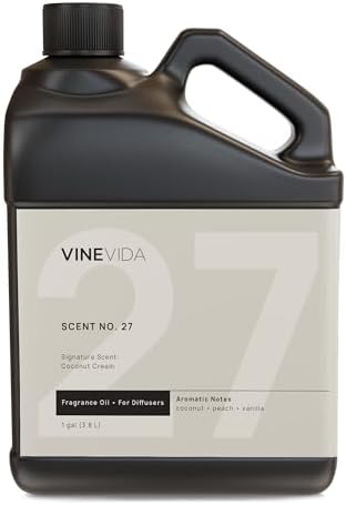 VINEVIDA [128 Fl Oz] Coconut Cream Fragrance Oil for Cold Air Diffusers, Essential Oils for Diffuser Oil Refill & Air Freshener Room Spray