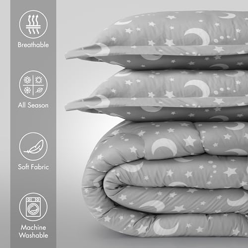 Utopia Bedding 3 Pc Kids Twin Comforter Set, Moon Star