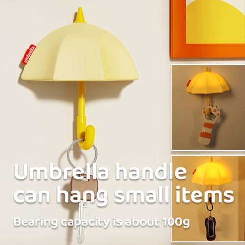 Umbrella Night Light for Kids, Silicone Lamp for Kids Room Entryway Decor