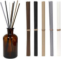 5 Mixed Colors 10inch Diffuser Replacement Sticks - 60Pcs Fiber Reed Fragrance Sticks Refill for Home and Bathroom - Rattan Essential Oil Sticks for Scented Diffuser