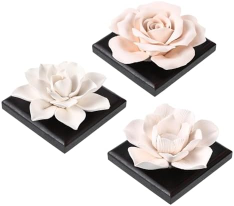 3 Pcs Passive Essential Oil Diffuser Stone Set, Black