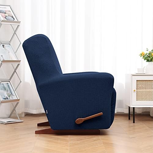 KEKUOU Recliner Chair Covers, 1-Piece Lazy Boy Recliner Covers, Navy Blue