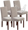 Genina Waterproof Dining Chair Covers Set of 4 Parsons Chair Slipcovers