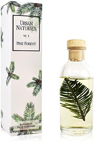 Urban Naturals Reed Diffuser Set, Pine Forest - Bathroom Shelf Décor