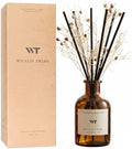 WEALD TRIBE Flower Reed Diffuser Set Clean White Linen Scent for Bathroom Air Fresheners | 4.0 fl oz Fragrance Oils with Sticks Home Fragrance Defusers | House Bedroom Office Shelf Decor & Gift