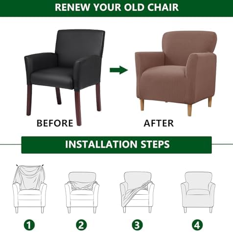 CRFATOP Accent Chair Cover, Stretch Armchair Slipcover for Living Room,B06