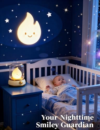 Night Light for Kids, Ghost Campfire Night Light, Cute Desk Lamp