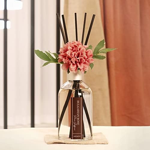 Aronica Flower Air Fresheners For Home, Sweet Rose Scent Room Non Plug In, Desk Reed Diffuser, Pink Air Freshener For Bathroom