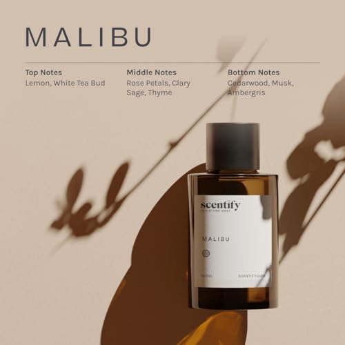 Scentify Malibu Aroma Oil Refill for Diffusers, 100ml / 3.38 fl oz
