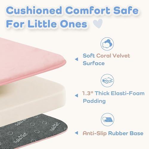 1.3" Thick Baby Floor Play Mat 59x79 Padded Foam Kids Play Mat Pink