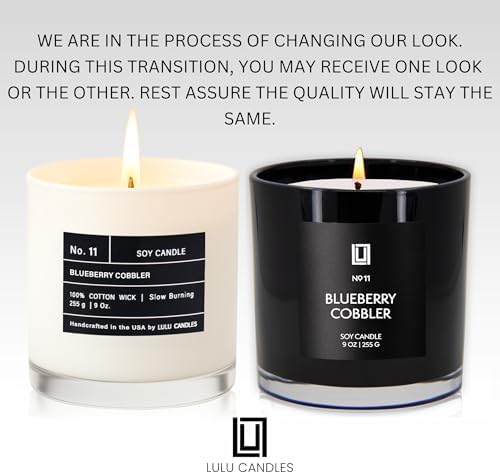 Lulu Candles | Blueberry Cobbler | Luxury Scented Soy Jar Candle | Hand Poured in The USA | Highly Scented & Long Lasting (9 Oz.)
