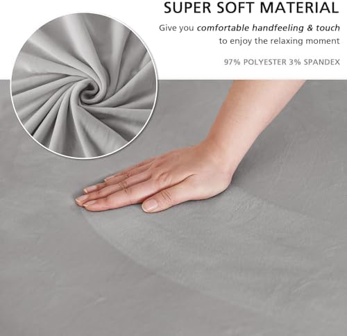 Light Grey Armchair Covers Arm Chair Cover Armchair Slipcovers with Skirt