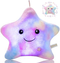 LED Night Light Up Star Pillow for Kids Plushies Boys Little Girls Room Decor Adults Children Birthday, Cute Stuffed Animals,Glow in Dark Plush Toy Couch Throw Pillows Colorful