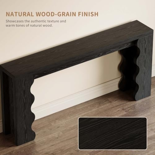 70.9" Farmhouse Entryway Table, Wood Console Table, Behind Couch table