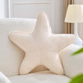Uvvyui Starfish Pillow Cute Star Decorative Throw Pillows with Soft Velvet Sea Pillow Aesthetic Home Decor Ocean Beach Cushion（Beige, 15 Inch）