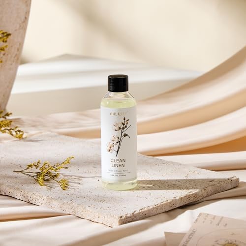 Airkeep Reed Diffuser Oil Refill/Clean Linen/3.38oz（100ml/1 Pack/Scented Oil Refill for Reed Diffuser Home Fragrance for Bedroom, Bathroom Office Home Decor