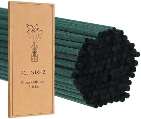 130Pcs Reed Diffuser Sticks - 10inch/3mm Green Reed Sticks,Diffuser Refills,Suitable for Diffusing Essential Oil Aromas (3mm x 25cm (130pcs))
