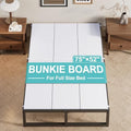 Lutown-Teen Bunkie Board Full High-Density Polymer Bed Support, White