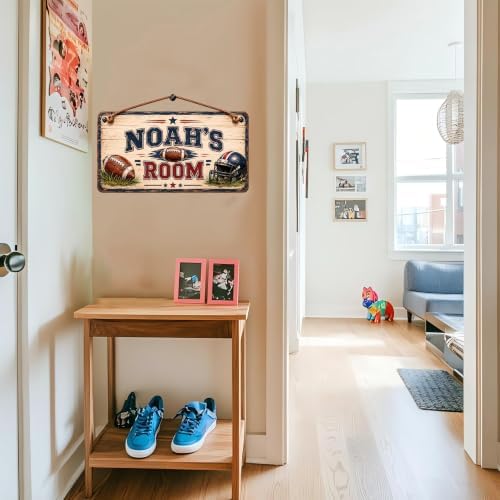 Football Custom Name Sign - Watercolor Football theme Name Sign - Boy's Room Decor - Football room decor - Boy Name Sign
