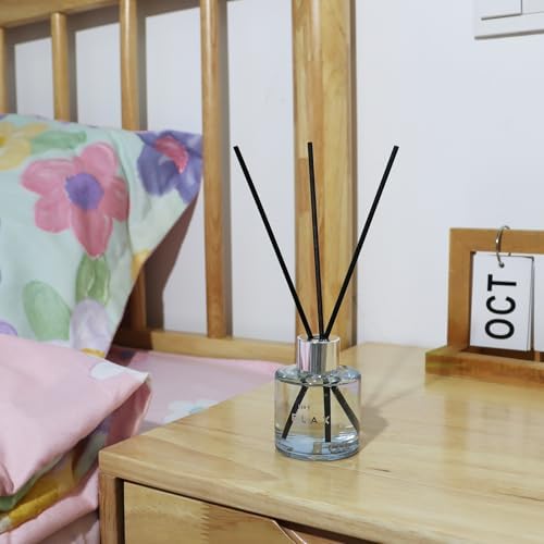 3 Pack Fragrance Reed Diffuser, 50 ML Gardenia Jasmine White Tea Freesia Aromatherapy Scent Diffuser Set with 12 Black Fiber Sticks,Air Freshener for Bedroom Bathroom Office