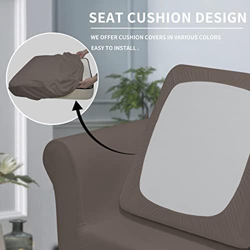 Easy-Going 2 Pieces Stretch Sofa Slipcover for Armchair Washable