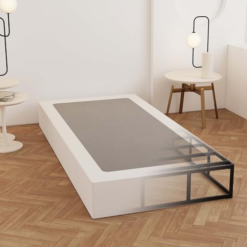 Twin Box Spring 9 Inch, Bed Base with Fabric Cover