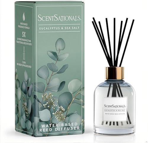 ScentSationals Eucalyptus & Sea Salt Water-Based Reed Diffuser - 5 FL OZ