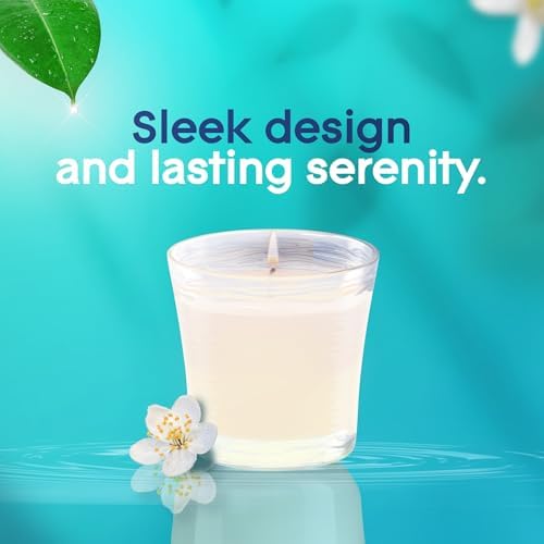 Glade 1-Wick Scented Candle Jar, Dewdrop Petals, 2 Count
