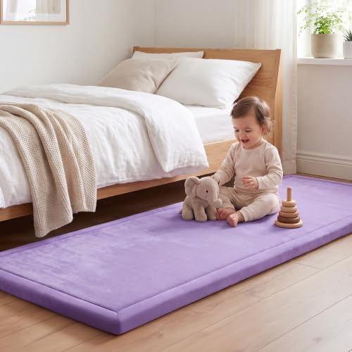 1.3" Thick Baby Play Mat for Floor,28x72 Bedside Rugs, Non-Slip