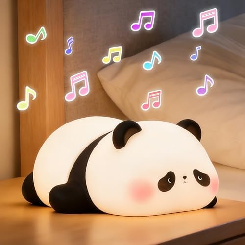 FAMIDUO Panda Night Light with White Noise, Sound Machine for Baby Toddler
