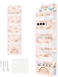 Clastyle Over the Door Organizer Diaper Toy Nursery Hanging Shelf, Boho