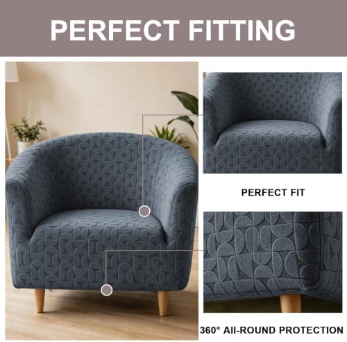 Eco-Ancheng Club Chair Slipcover Tub Chair Cover Stretch Armchair Covers