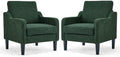 VINGLI Accent Chairs Set of 2, Chenille Upholstered Armchair Living Room