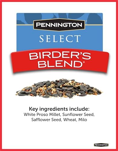 Pennington Select Birder's Blend, Bird Seed for Outside Feeders, 15 lbs.